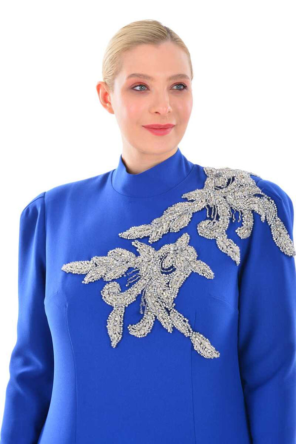 D&T 5211 Handcraft Dress İndigo