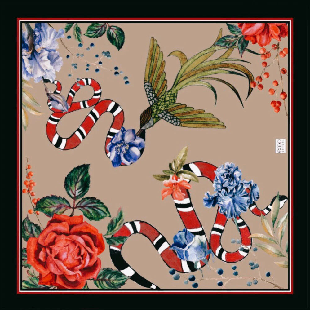 EG Sneakart Silk Scarf Mink