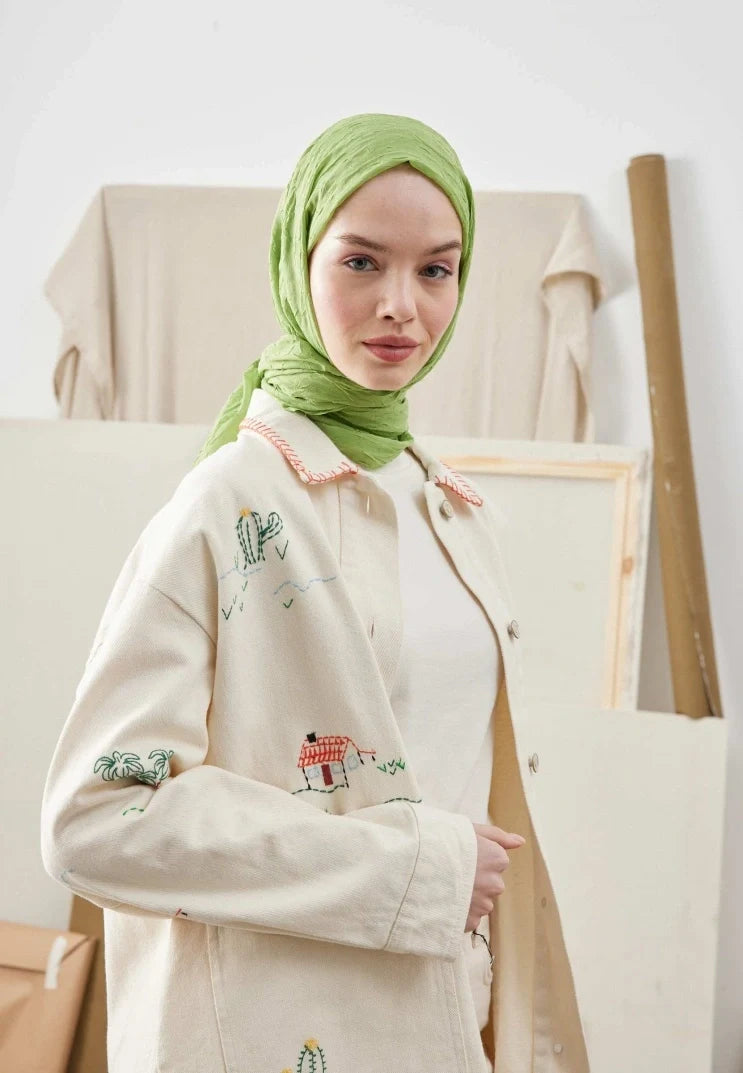 Fresh Scarf Bamboo Shawl Apple