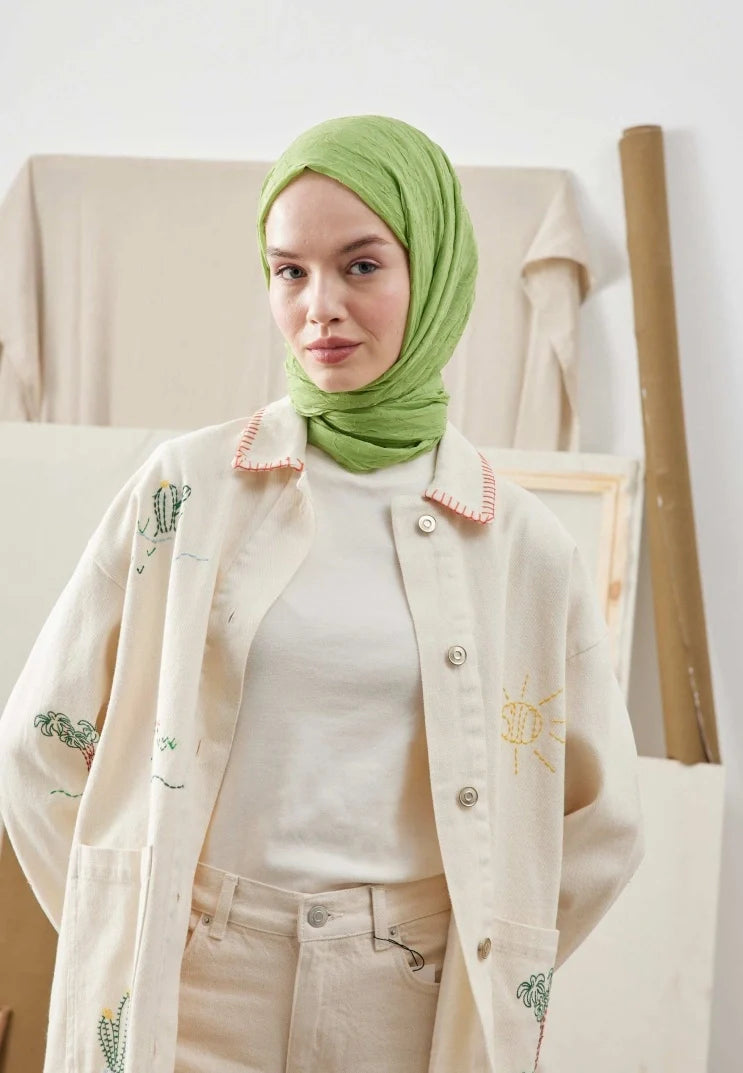 Fresh Scarf Bamboo Shawl Apple