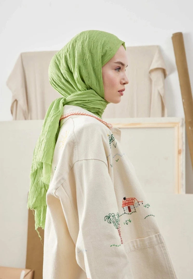 Fresh Scarf Bamboo Shawl Apple