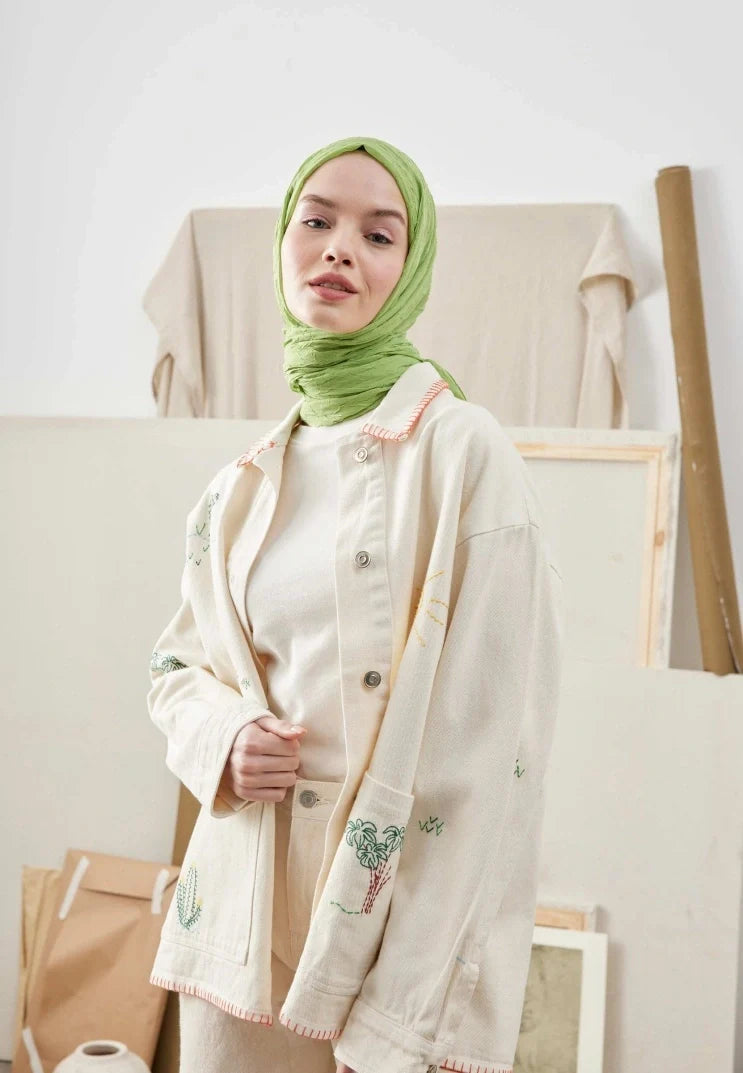 Fresh Scarf Bamboo Shawl Apple