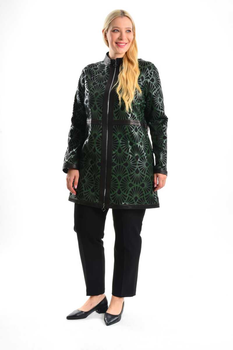 F&G A-016 Real Leather Jacket Green
