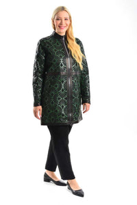 F&G A-016 Real Leather Jacket Green