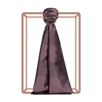 Ipekevi 4088 Fig Purple Block Lurex Striped Silk Shawl
