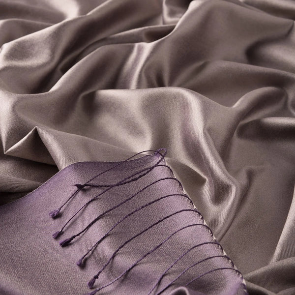 Ipekevi 927 Smoked Reversible silk Shawl