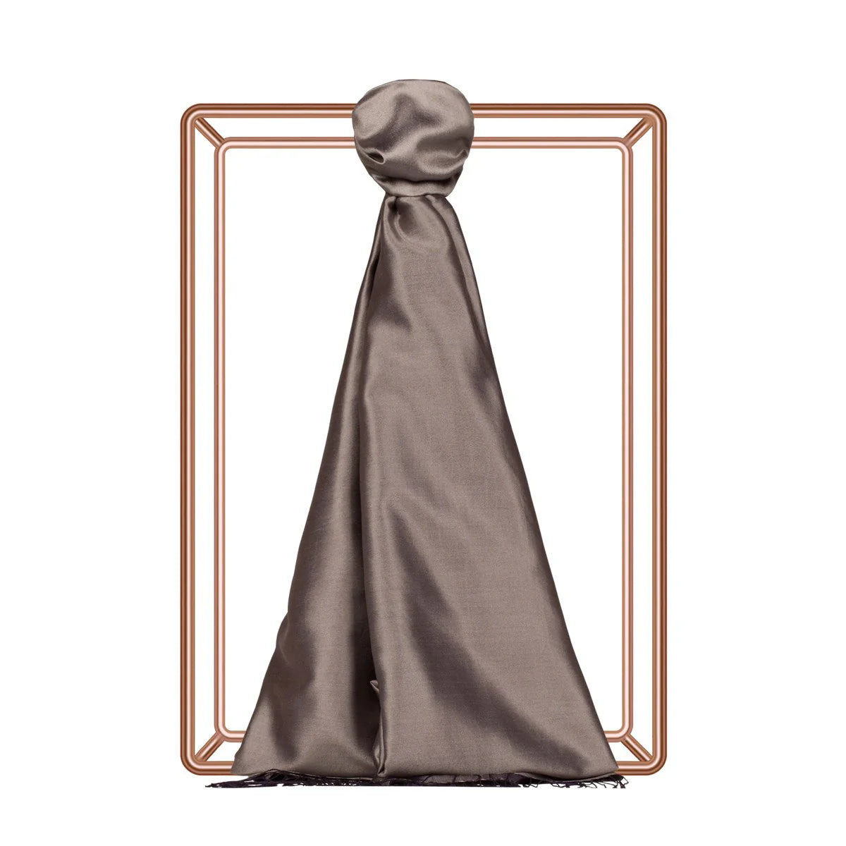 Ipekevi 927 Smoked Reversible silk Shawl