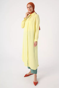 All Long Basic Tunic Light Yellow