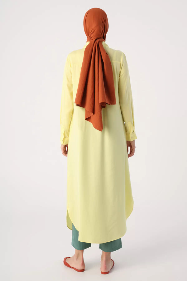 All Long Basic Tunic Light Yellow