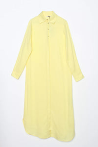 All Long Basic Tunic Light Yellow