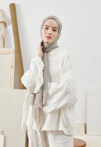 Fresh Scarf Bamboo Shawl Silver