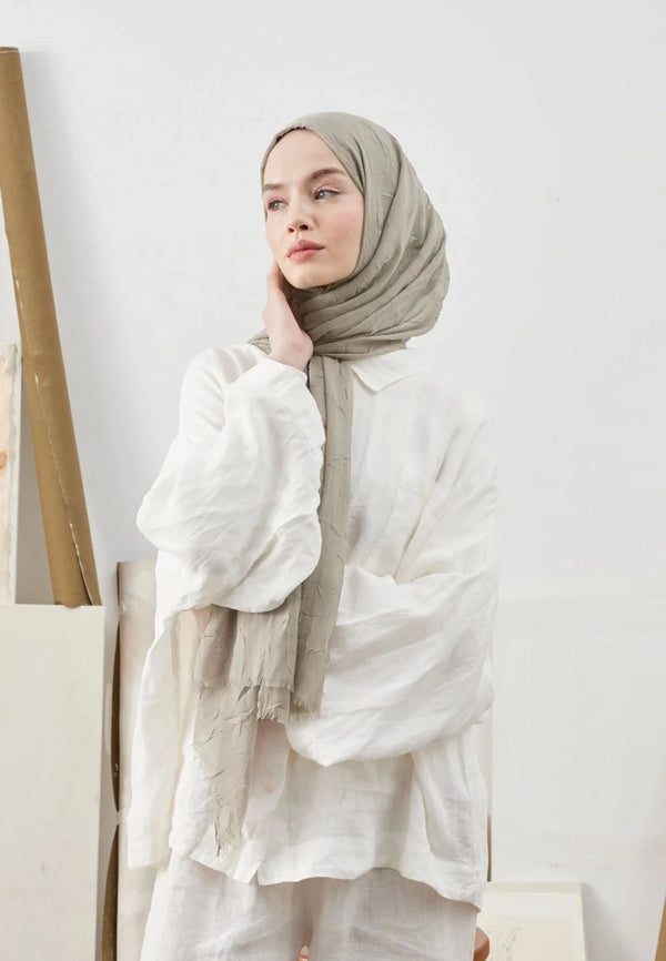 Fresh Scarf Bamboo Shawl Silver