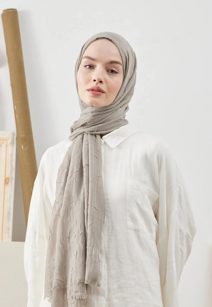 Fresh Scarf Bamboo Shawl Silver