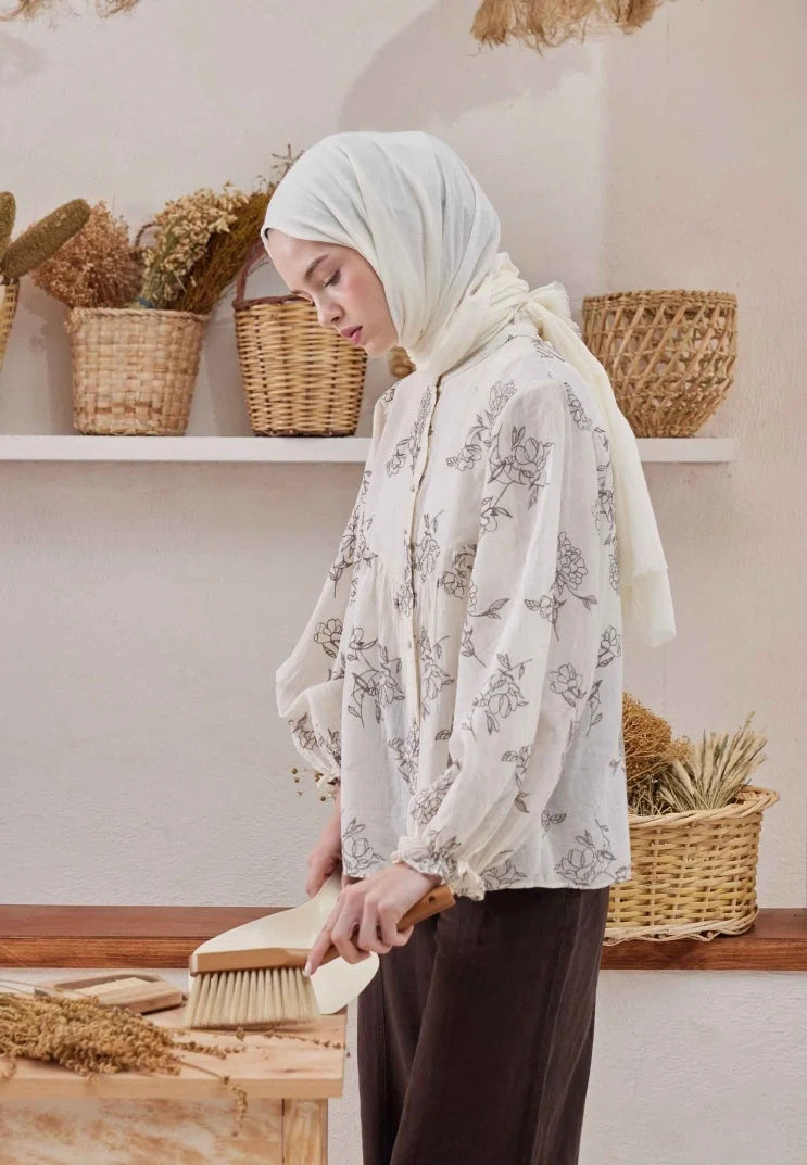 Fresh Scarf Bamboo Shawl Pearl