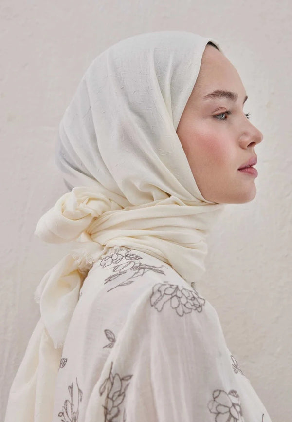 Fresh Scarf Bamboo Shawl Pearl