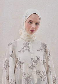 Fresh Scarf Bamboo Shawl Pearl