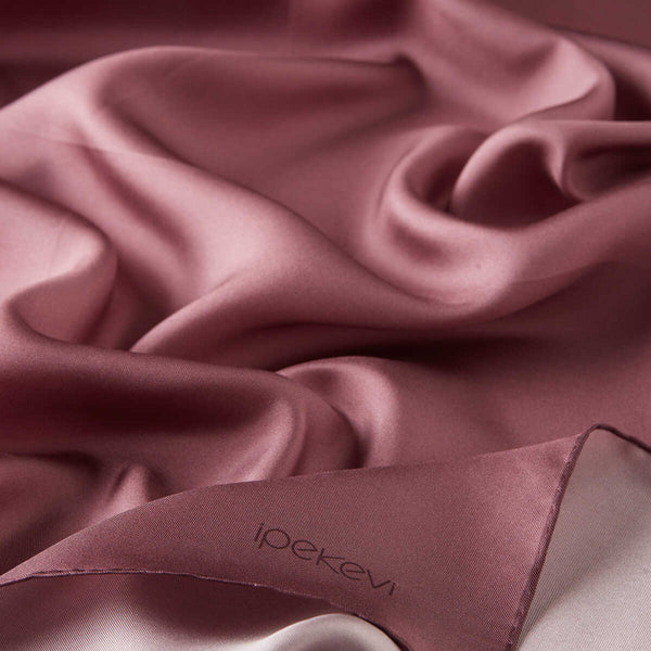 İpekevi 01116 Dry Rose Plain Silk Twill Scarf