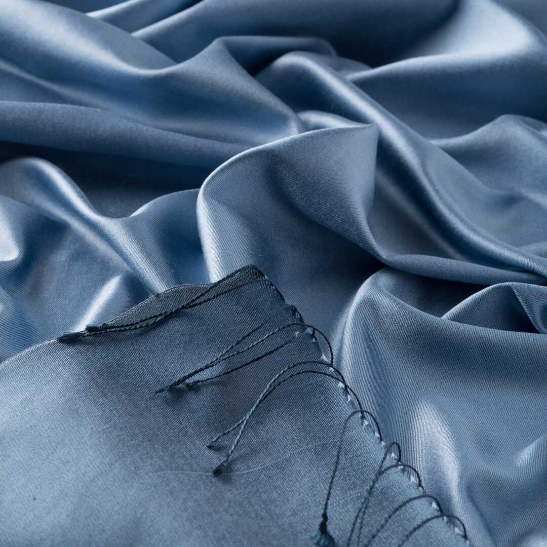 Ipekevi 927 Sky Blue Reversible Silk Shawl