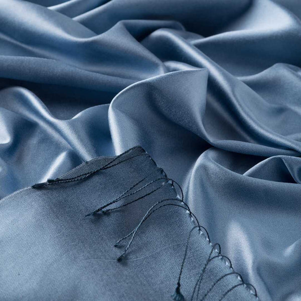 Ipekevi 927 Sky Blue Reversible Silk Shawl