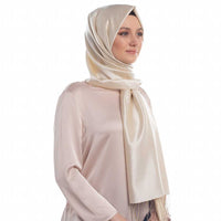 Ipekevi 927 Cream Reversible Silk Shawl