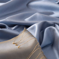 Ipekevi 927 Baby Blue Reversible Silk Shawl