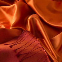 Ipekevi 927 Tangerine Reversible Silk Shawl