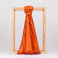 Ipekevi 927 Tangerine Reversible Silk Shawl