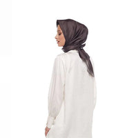 Ipekevi 01116 Chestnut Plain Silk Twill Scarf