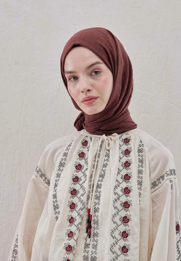 Fresh Scarf Bamboo Shawl Cranberry