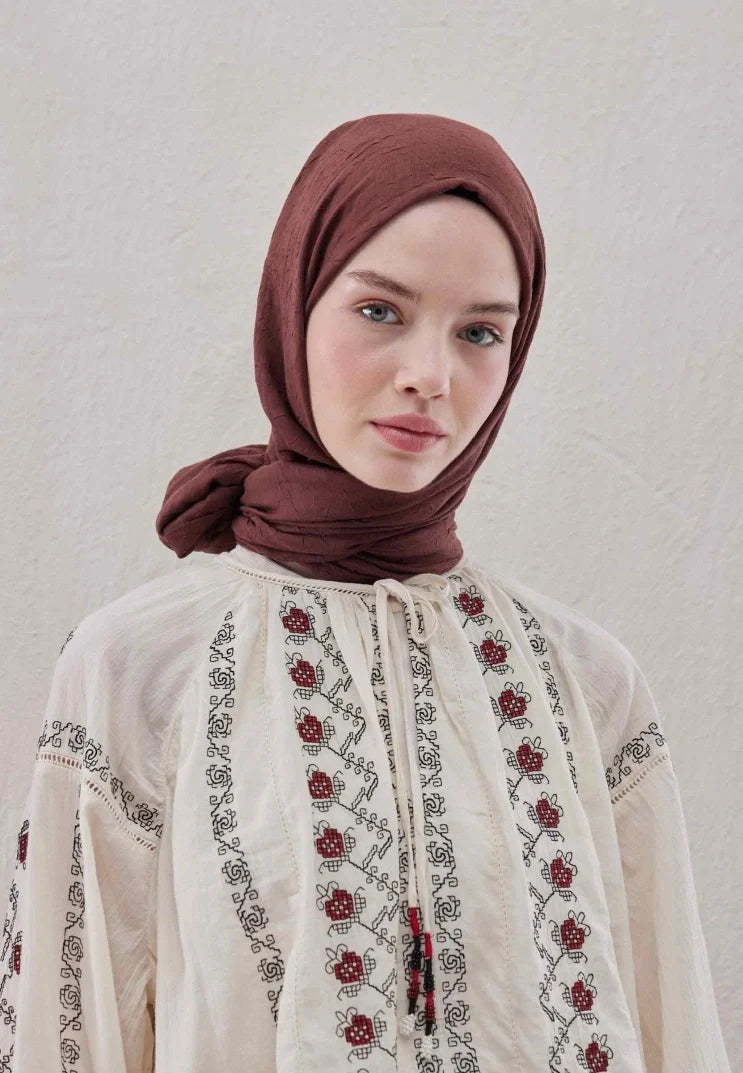 Fresh Scarf Bamboo Shawl Cranberry
