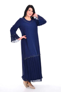 KN 7386 Dress Navy Blue