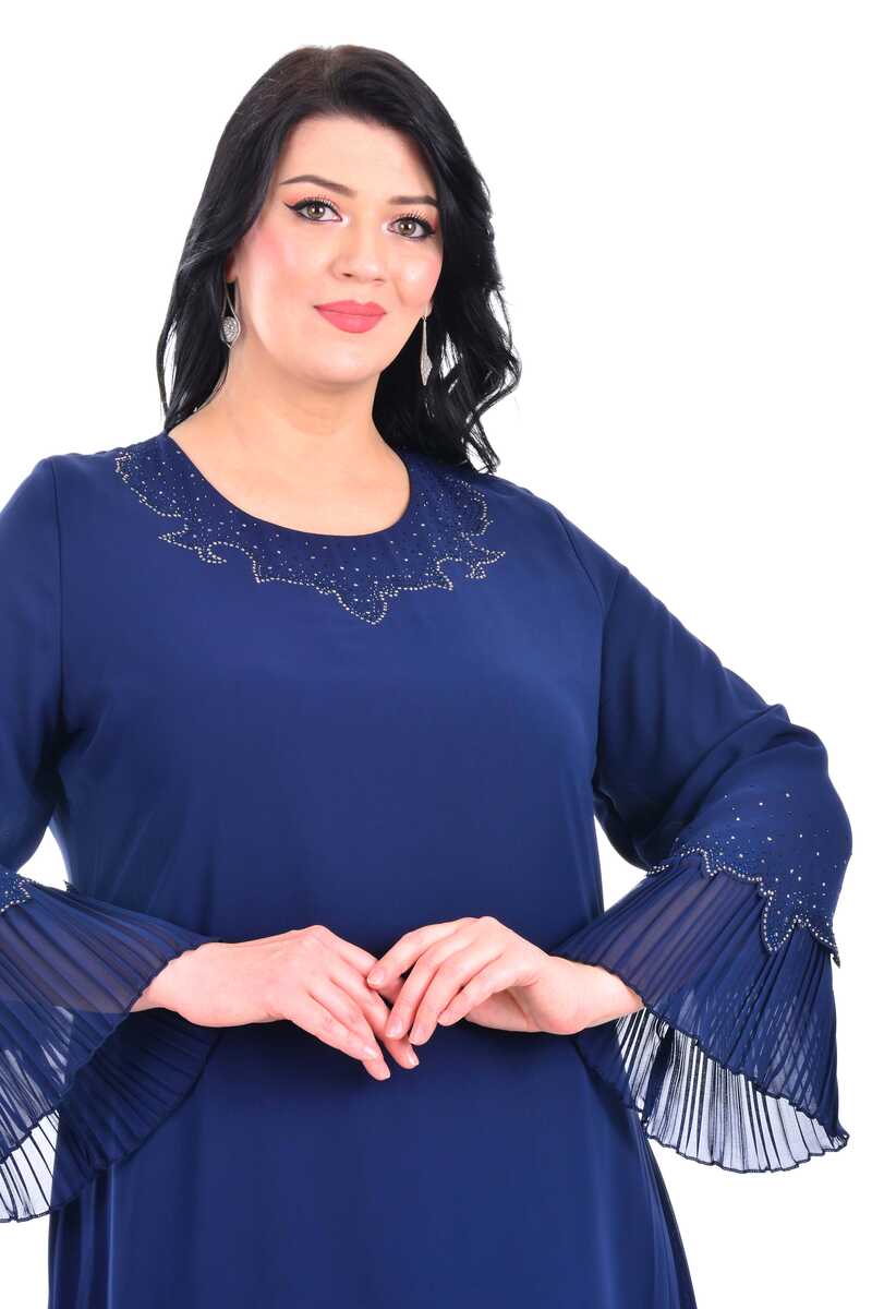 KN 7386 Dress Navy Blue