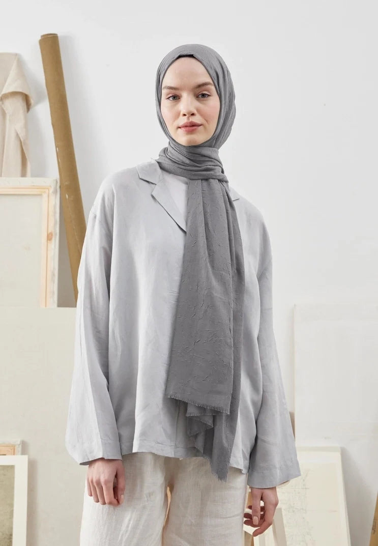 Fresh Scarf Bamboo Shawl Dark Gray