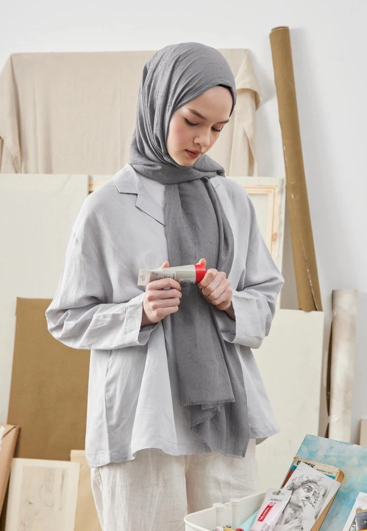 Fresh Scarf Bamboo Shawl Dark Gray