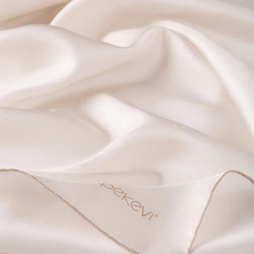 Ipekevi 01116 Cream Plain Silk Twill Scarf