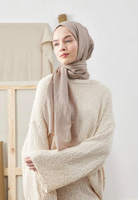 Fresh Scarf Bamboo Shawl Sand Beige