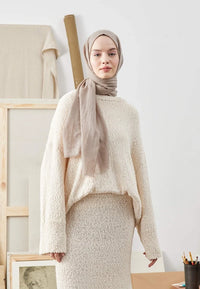 Fresh Scarf Bamboo Shawl Sand Beige
