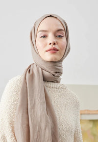 Fresh Scarf Bamboo Shawl Sand Beige