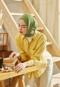 Fresh Scarf Bamboo Shawl Leaf