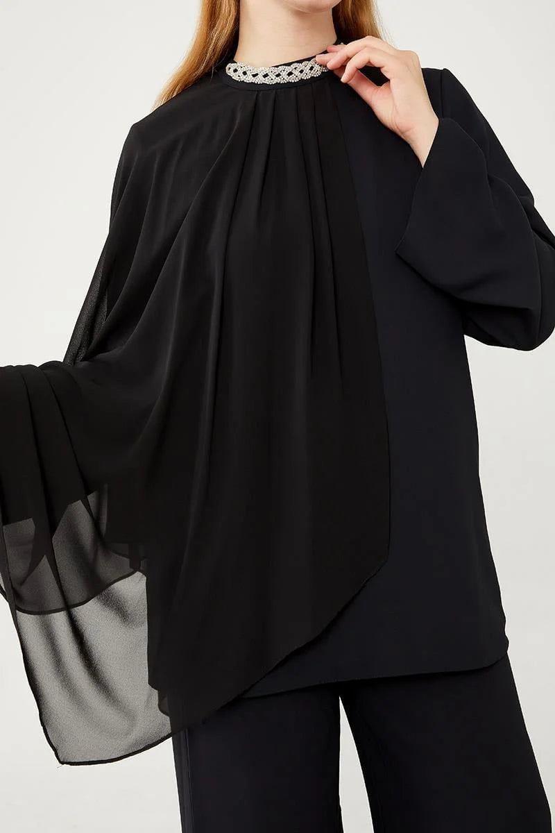 LVDR Alle Pleated Set Black