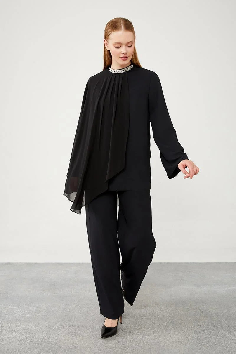 LVDR Alle Pleated Set Black