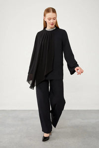 LVDR Alle Pleated Set Black
