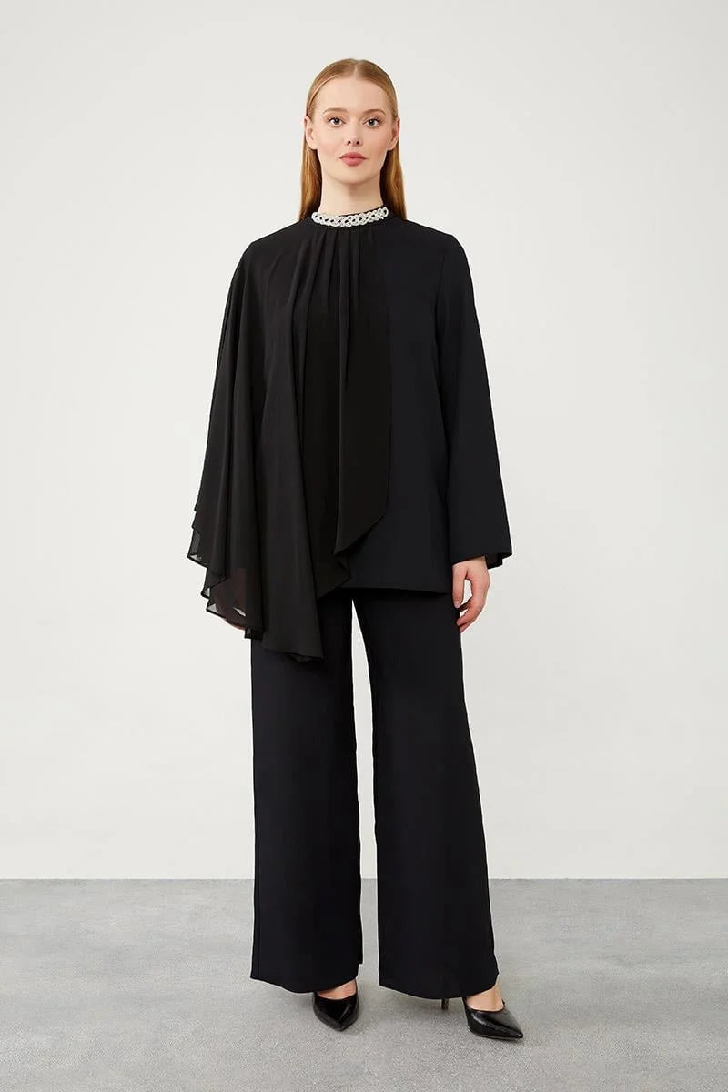 LVDR Alle Pleated Set Black