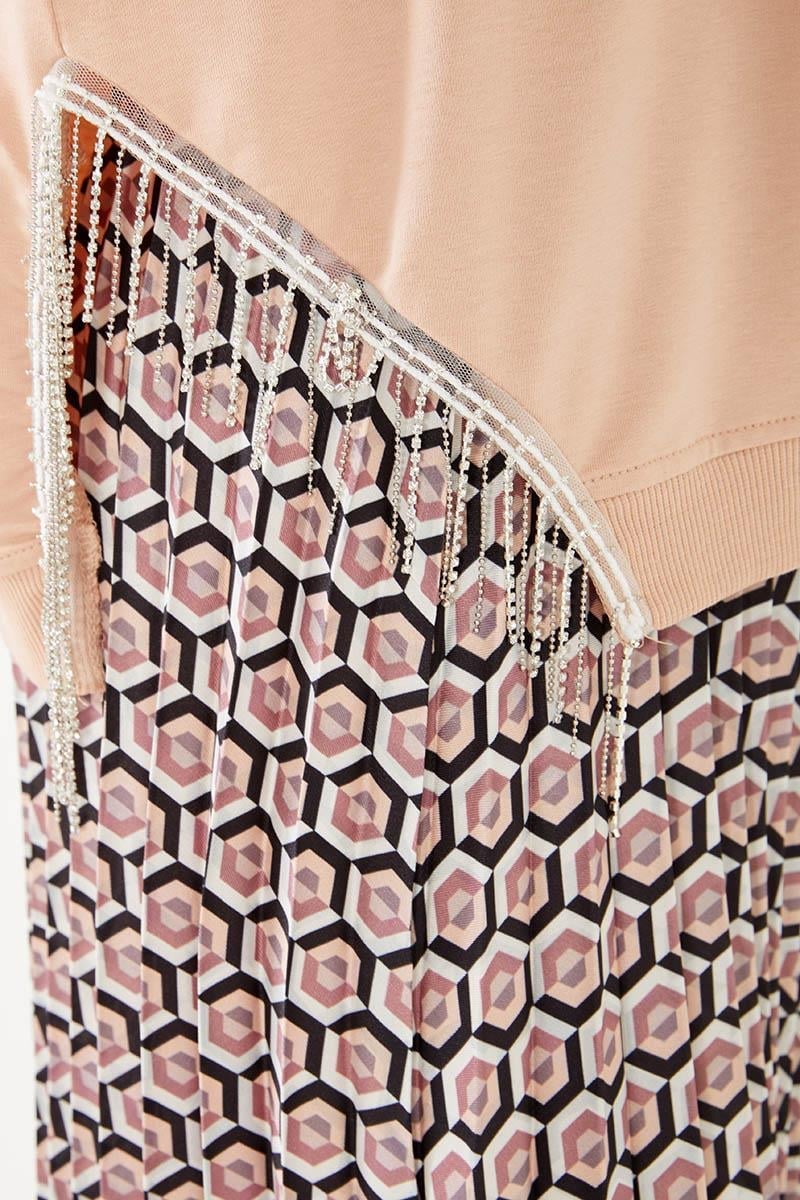LVDR Donut Skirt Set Salmon