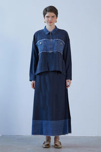 HLY Liliy Skirt Set Navy Blue