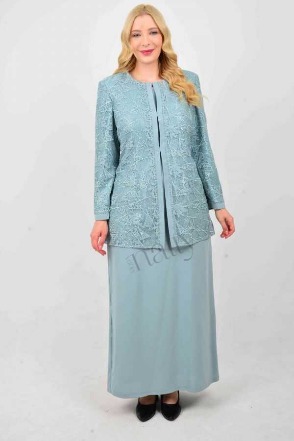 Moda Natty Dress with Lace Detailed Jacket