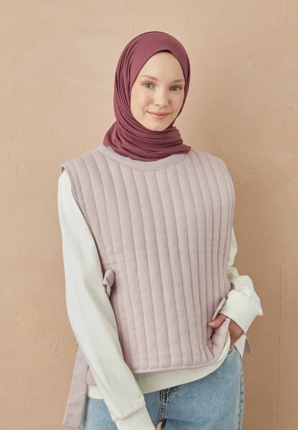 Fresh Scarf Jersey Shawl Damson