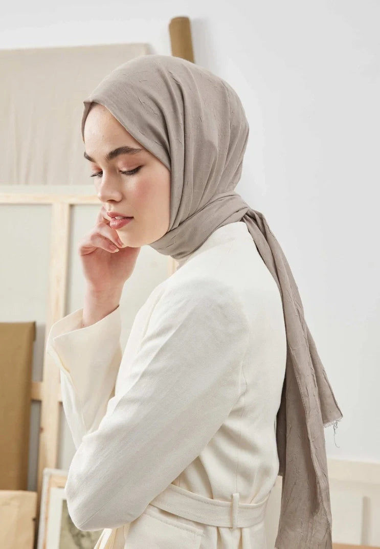 Fresh Scarf Bamboo Shawl Natural Beige