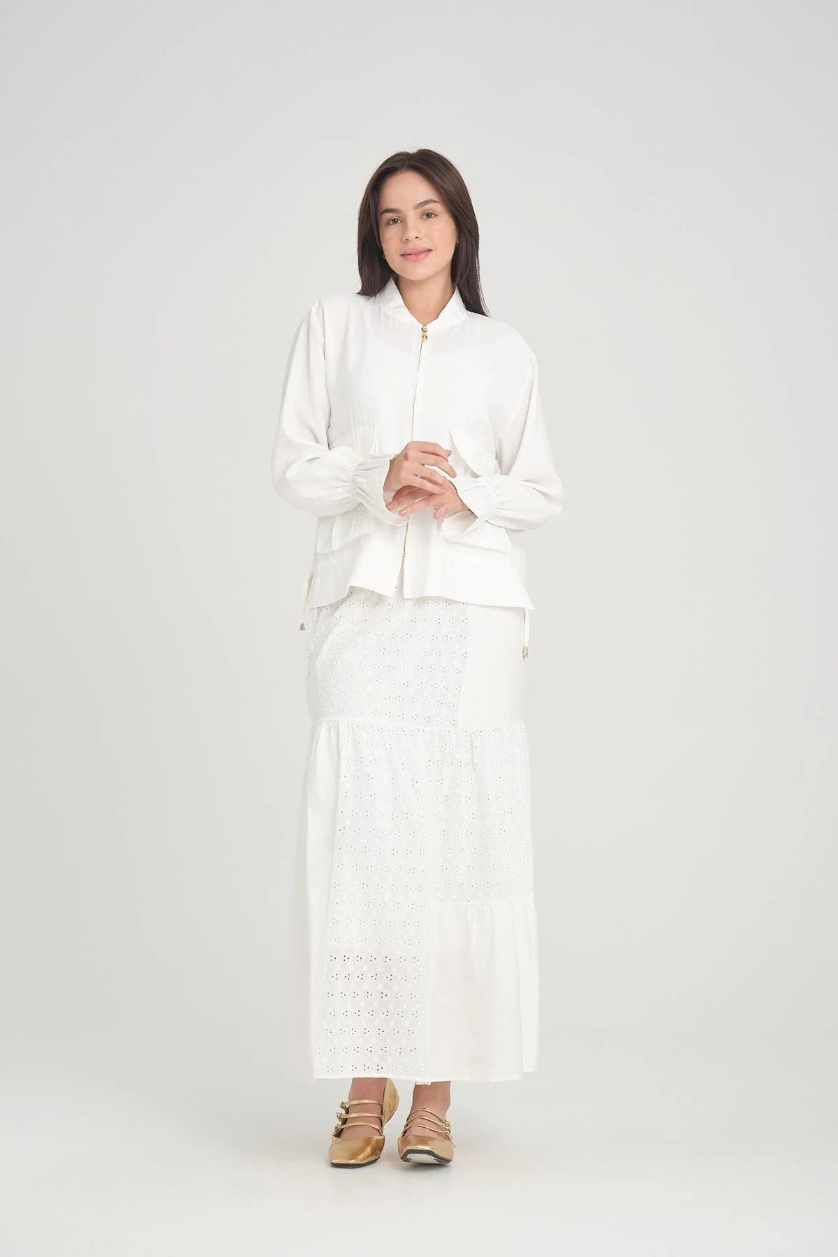 HLY Nicole Skirt Set Ecru