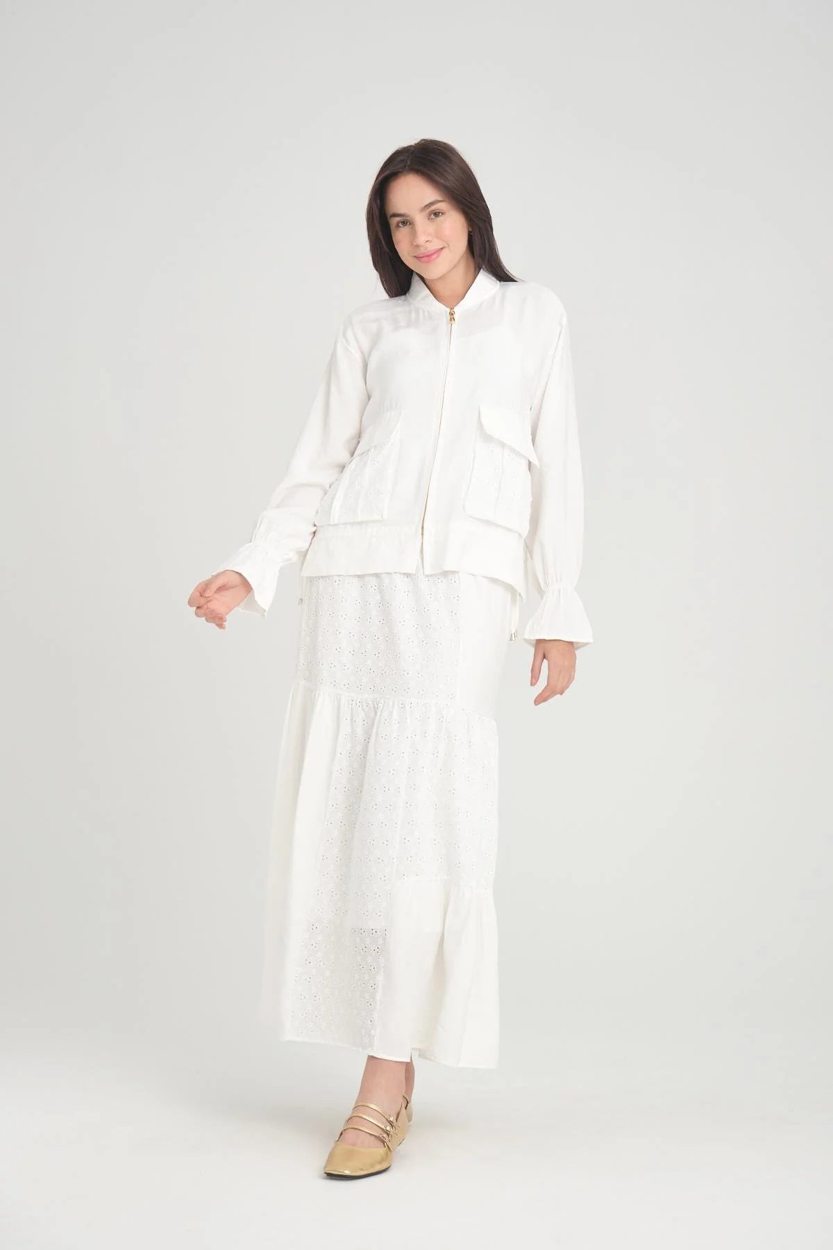 HLY Nicole Skirt Set Ecru